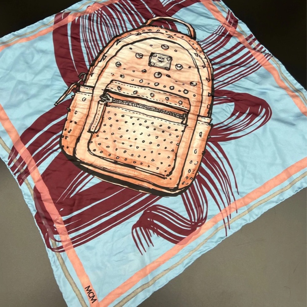 MCM 100% Silk Square/Scarf